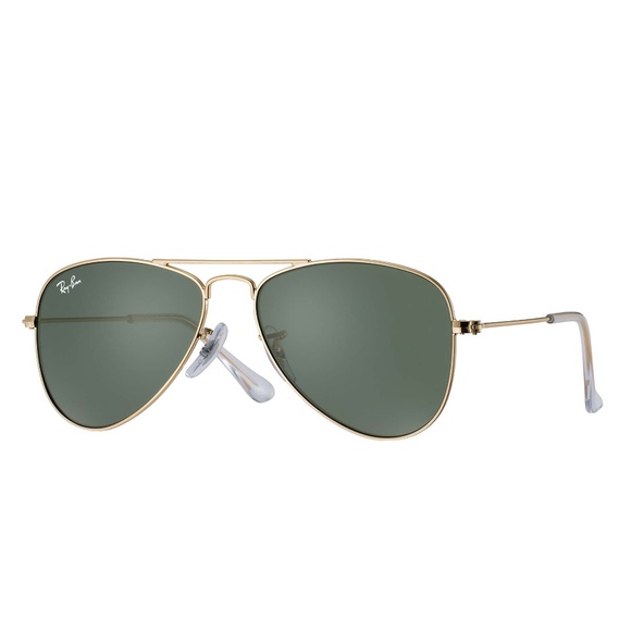 Ray-Ban Kids Aviator Sunglasses, Gold/Green - BRAND NEW - Picture 2 of 4